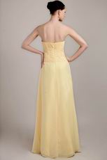 Strapless Daffodil Top Designer Sheath Bridesmaid Dress