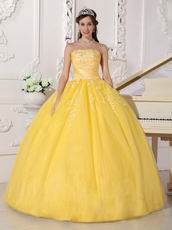 Featured Dama Yellow Quinceanera Ball Dress In Tennessee