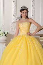 Featured Dama Yellow Quinceanera Ball Dress In Tennessee
