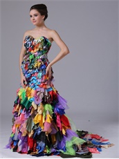 All kinds of fabrics Multi-color Sweetheart Mermaid Cocktail Gowns Unique