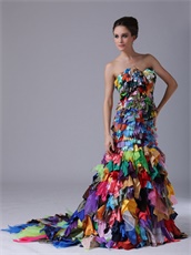 All kinds of fabrics Multi-color Sweetheart Mermaid Cocktail Gowns Unique