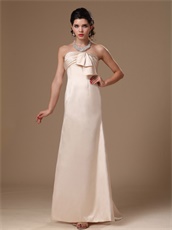 Strapless Champagne Satin Simple Prom Gowns In Alexander City Alabam