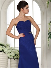 Celebrity Special Occasion Dress Dark Royal Blue Factory Direct Selling