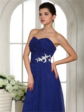 Celebrity Special Occasion Dress Dark Royal Blue Factory Direct Selling