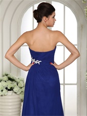 Celebrity Special Occasion Dress Dark Royal Blue Factory Direct Selling