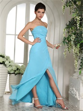 Aqua Blue Prom Dress Slit Skirt Online Store Good Reputation Reviews