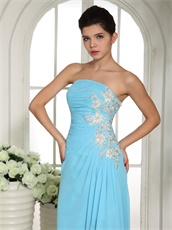 Aqua Blue Prom Dress Slit Skirt Online Store Good Reputation Reviews