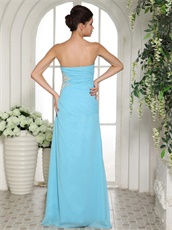 Aqua Blue Prom Dress Slit Skirt Online Store Good Reputation Reviews