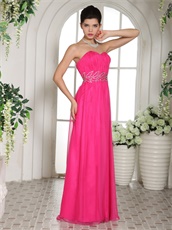 Hot Pink Sweetheart Prom Celebrity Dress Design Your Own Big Day