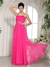 Hot Pink Sweetheart Prom Celebrity Dress Design Your Own Big Day