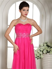 Hot Pink Sweetheart Prom Celebrity Dress Design Your Own Big Day