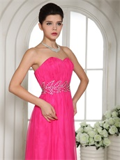 Hot Pink Sweetheart Prom Celebrity Dress Design Your Own Big Day