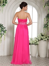 Hot Pink Sweetheart Prom Celebrity Dress Design Your Own Big Day