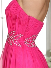 Hot Pink Sweetheart Prom Celebrity Dress Design Your Own Big Day