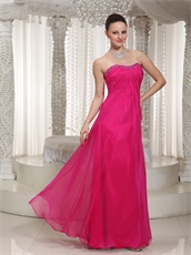 Vintage Fuchsia 35 Women Prom Dress Strapless No Distribution Cheap