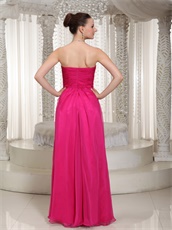 Vintage Fuchsia 35 Women Prom Dress Strapless No Distribution Cheap