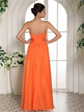 Bright Orange Cache Prom Celebrity Dress Birthday Party Attired