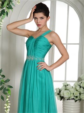 Most Choice Color List Turquoise One Shoulder Formal Prom Gowns