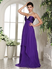 New Look V Shaped Eggplant Purple Prom Celebrity Dress Make You Own