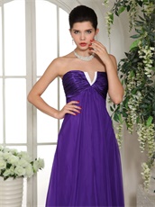 New Look V Shaped Eggplant Purple Prom Celebrity Dress Make You Own