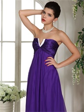 New Look V Shaped Eggplant Purple Prom Celebrity Dress Make You Own