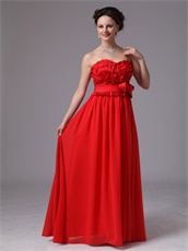 Sweetheart Red Boutique Prom Dress Falbala Multilayers Top Part