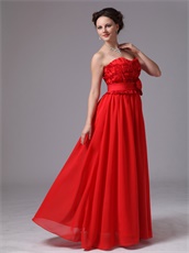 Sweetheart Red Boutique Prom Dress Falbala Multilayers Top Part