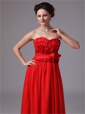 Sweetheart Red Boutique Prom Dress Falbala Multilayers Top Part