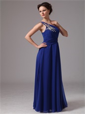 Royal Blue One Shoulder Prom / Evening Dress For Party Affordable