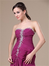 Sweetheart Red Purple Floor-length Annual Dinner Prom Dress Factory Direct