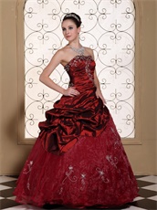 Embroidery Decorate Cute Quinceanera Dress For Discout Pretty Strapless