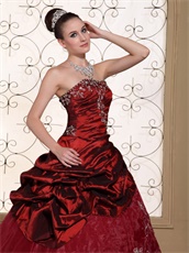 Embroidery Decorate Cute Quinceanera Dress For Discout Pretty Strapless