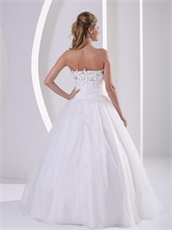 Simple Strapless Appliques Princess Wedding Anniversary Dress Low Price