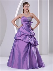 Dignified Lower Back Bulging Purple Costume Party Gown Website