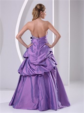 Dignified Lower Back Bulging Purple Costume Party Gown Website