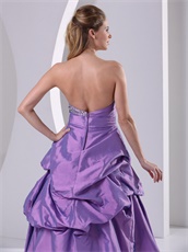 Dignified Lower Back Bulging Purple Costume Party Gown Website