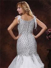 Flickering Diamond Cover With Lace Layers Prom Dress Private Custom