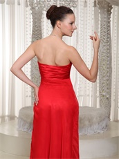 Affordable V Shaped Red Chiffon Princess Gathering Party Dress Most Choice