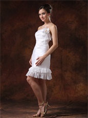 Affordable Short Homecoming Dress With Two Layers Lace Hemline
