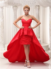 Sweetheart High-low Red Pageant Dress For Formal Party Superstar Same Style