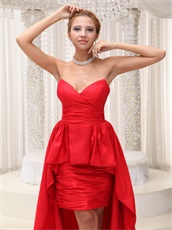 Sweetheart High-low Red Pageant Dress For Formal Party Superstar Same Style