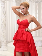 Sweetheart High-low Red Pageant Dress For Formal Party Superstar Same Style