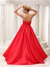 Sweetheart High-low Red Pageant Dress For Formal Party Superstar Same Style