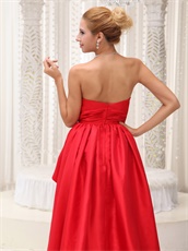 Sweetheart High-low Red Pageant Dress For Formal Party Superstar Same Style