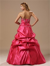 Coral Red Taffeta 2019 Thanksgiving Party Prom Dress Boutique