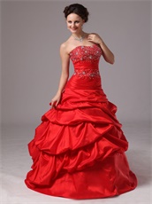 Beading Basque Bodice and Bubble Girl s First Prom Ball Dress