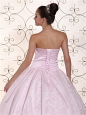 Beautiful Girl's First Quinceanera Dress Shallowest Pink