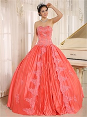 Rhombus Center Skirt Watermelon Evening Ball Gown Supplier Online