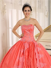 Rhombus Center Skirt Watermelon Evening Ball Gown Supplier Online