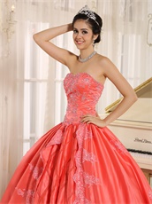 Rhombus Center Skirt Watermelon Evening Ball Gown Supplier Online